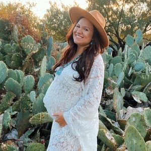 Maternity maxi dress